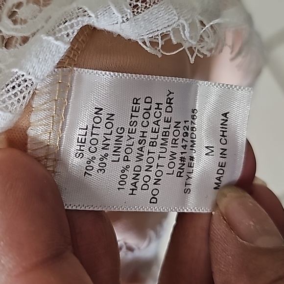 Just me Women's Dress, lace with a pink lining, Size M - Picture 8 of 11